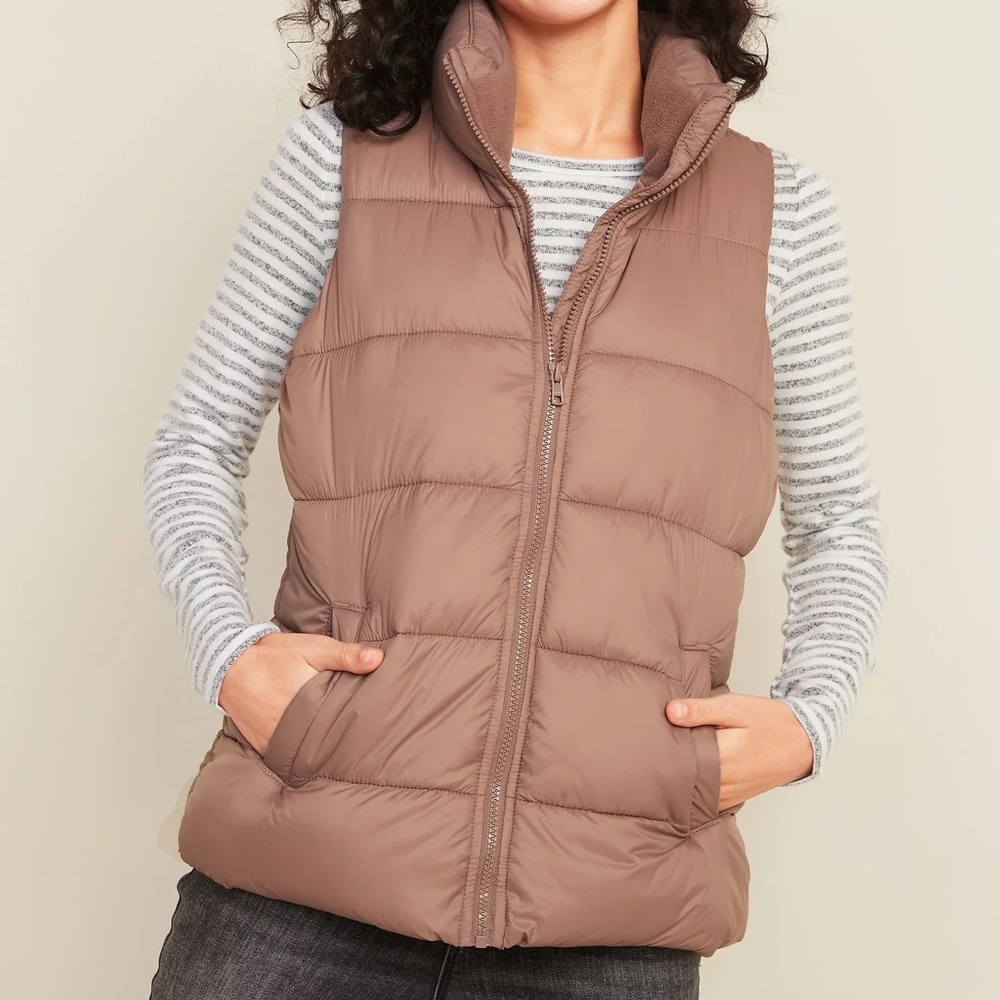 Old Navy Puffer Vest, Mauve